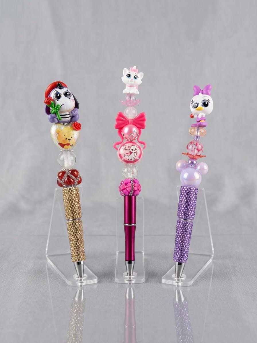 Character custom pens - Marie Cat_ Daisy Duck_ eryore