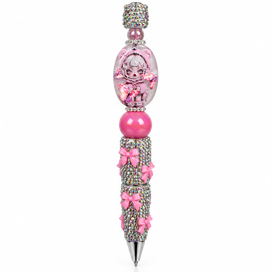 Skull Panda custom pen and keychain set
