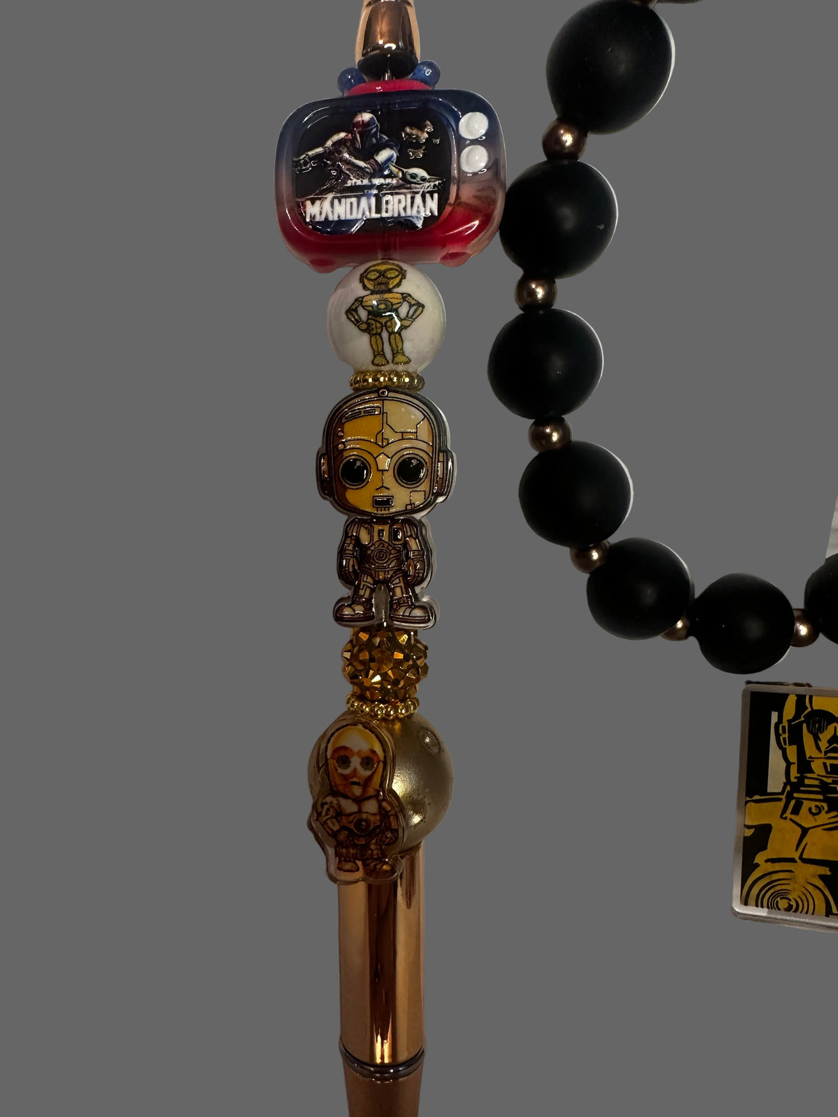 Star Wars Mandalorian Themed Pens & Matching Wristlet Sets