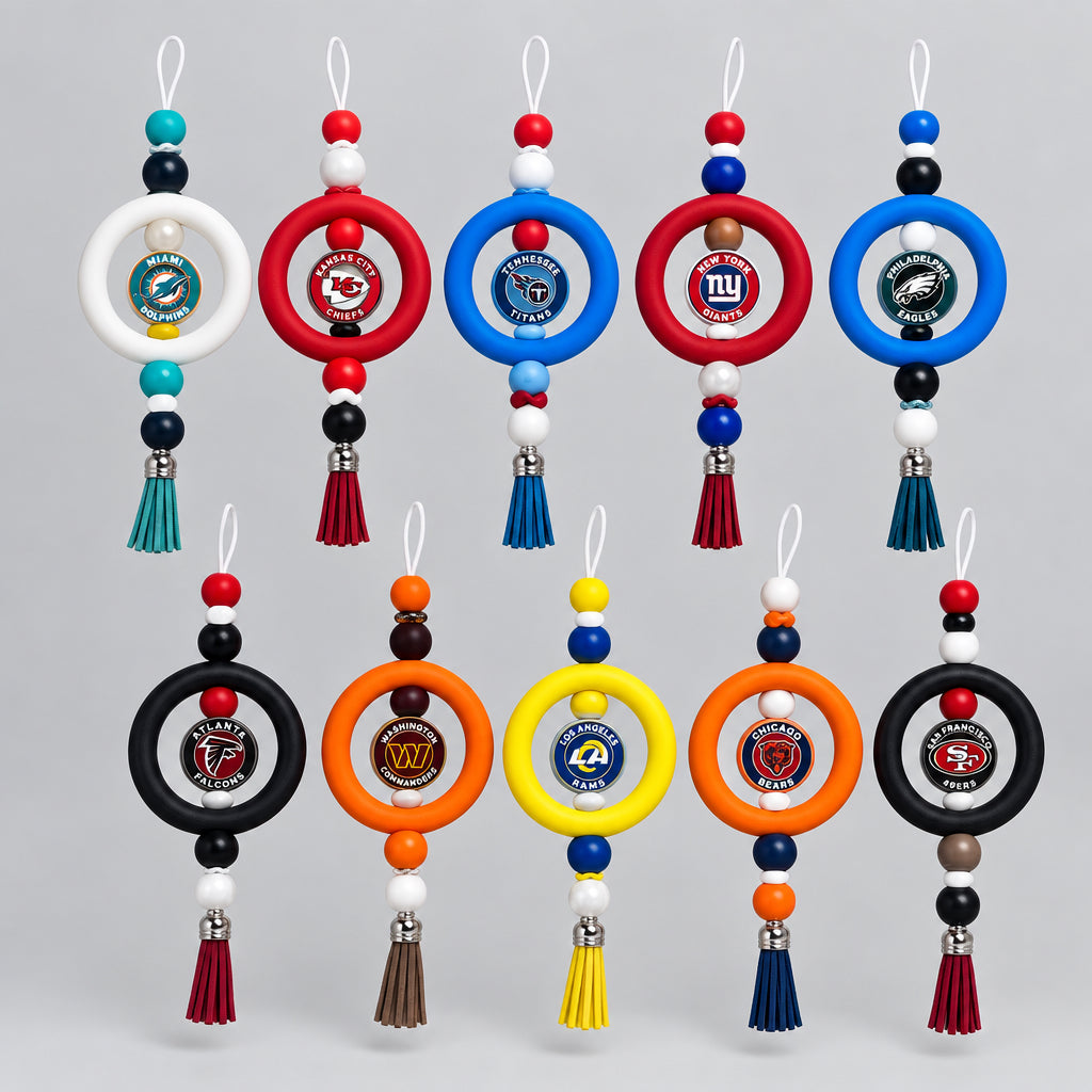 NFL Silicone Ring Car Charms