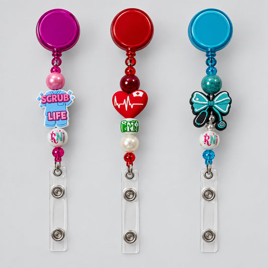 Cute Country Nurse RN ID Badge Reels