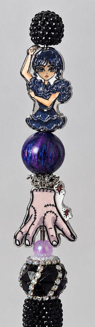 Wednesday Adams Themed Pens