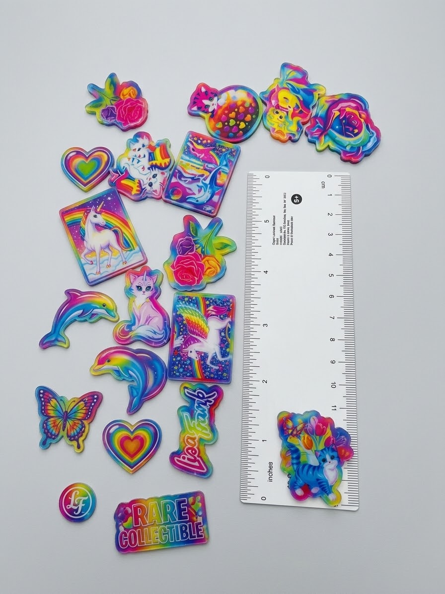 Lisa frank acrylics _magnets _ key chains _ badge real clips