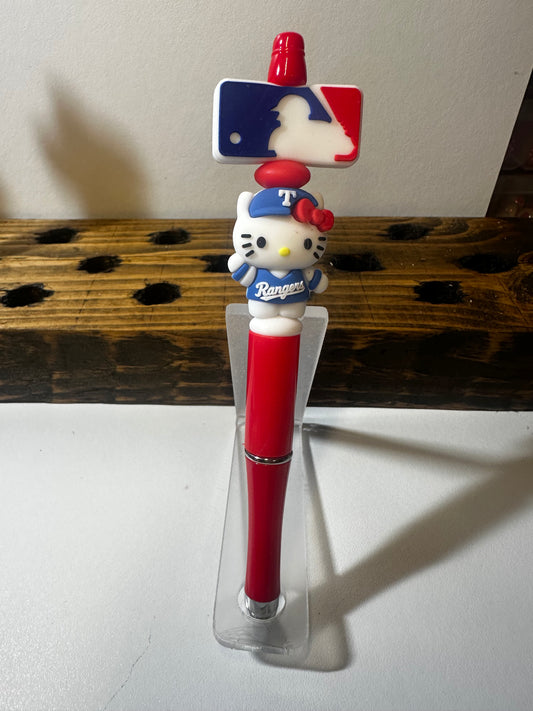 Hello kitty Texas Rangers Fan pen