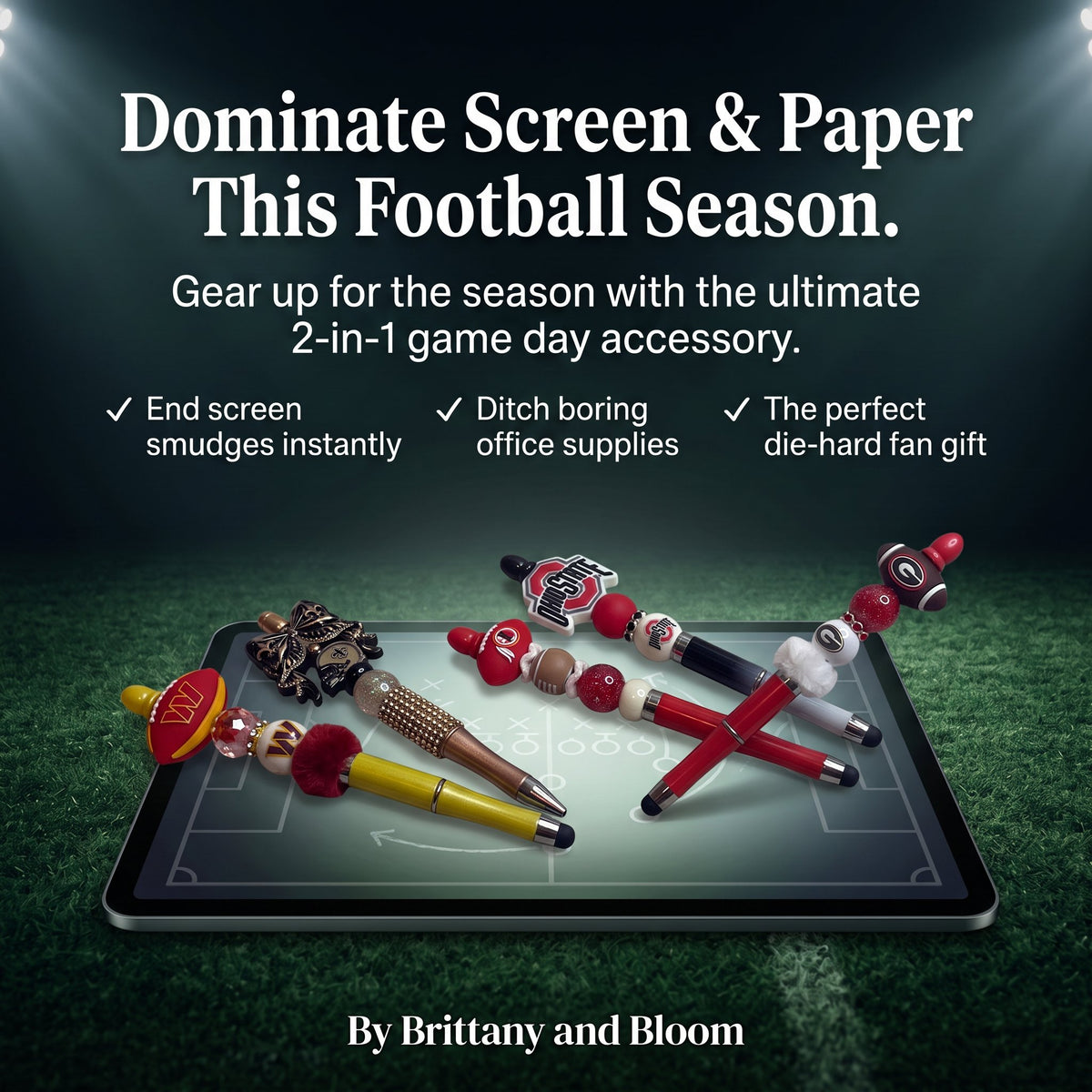 Football Team Custom Pen and Stylus Pens