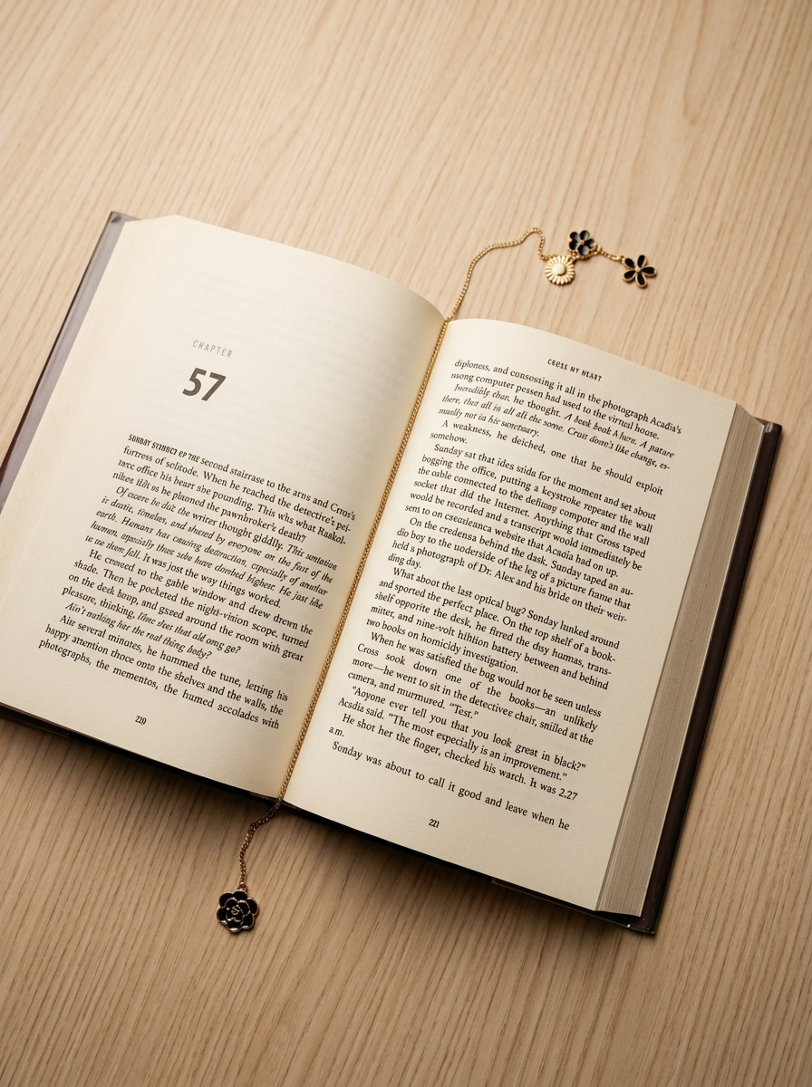 Charmed chain bookmark