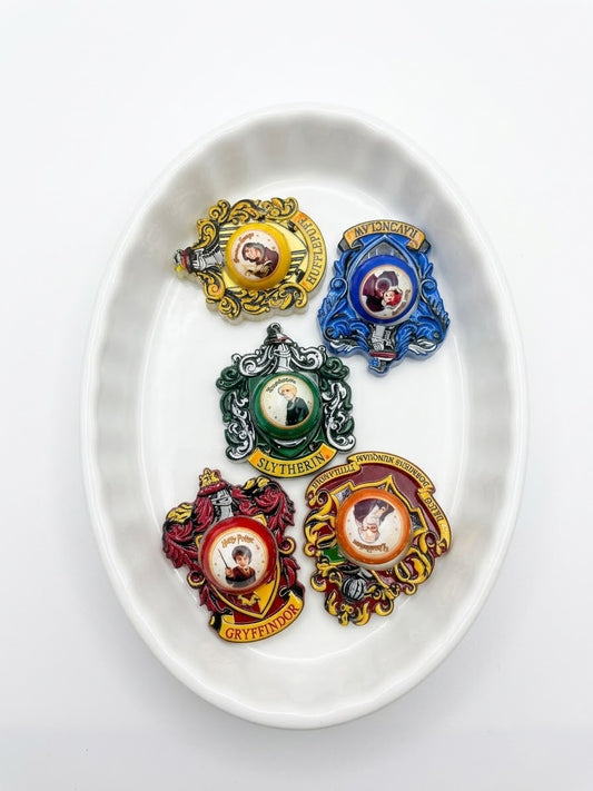 Harry Potter house crest focal spinner beads