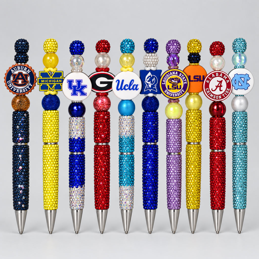 College Football Custom Pen with rhinestones