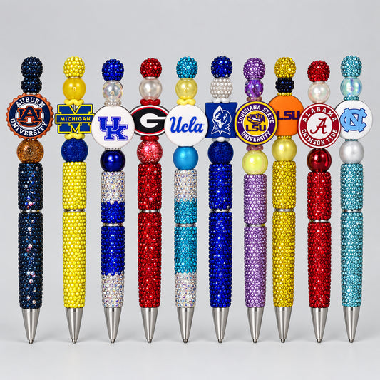 College Football Custom Pen with rhinestones