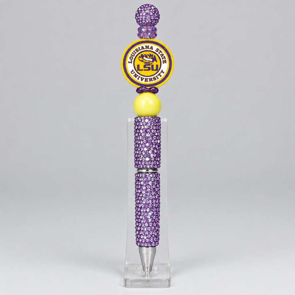 College Football Custom Pen with rhinestones