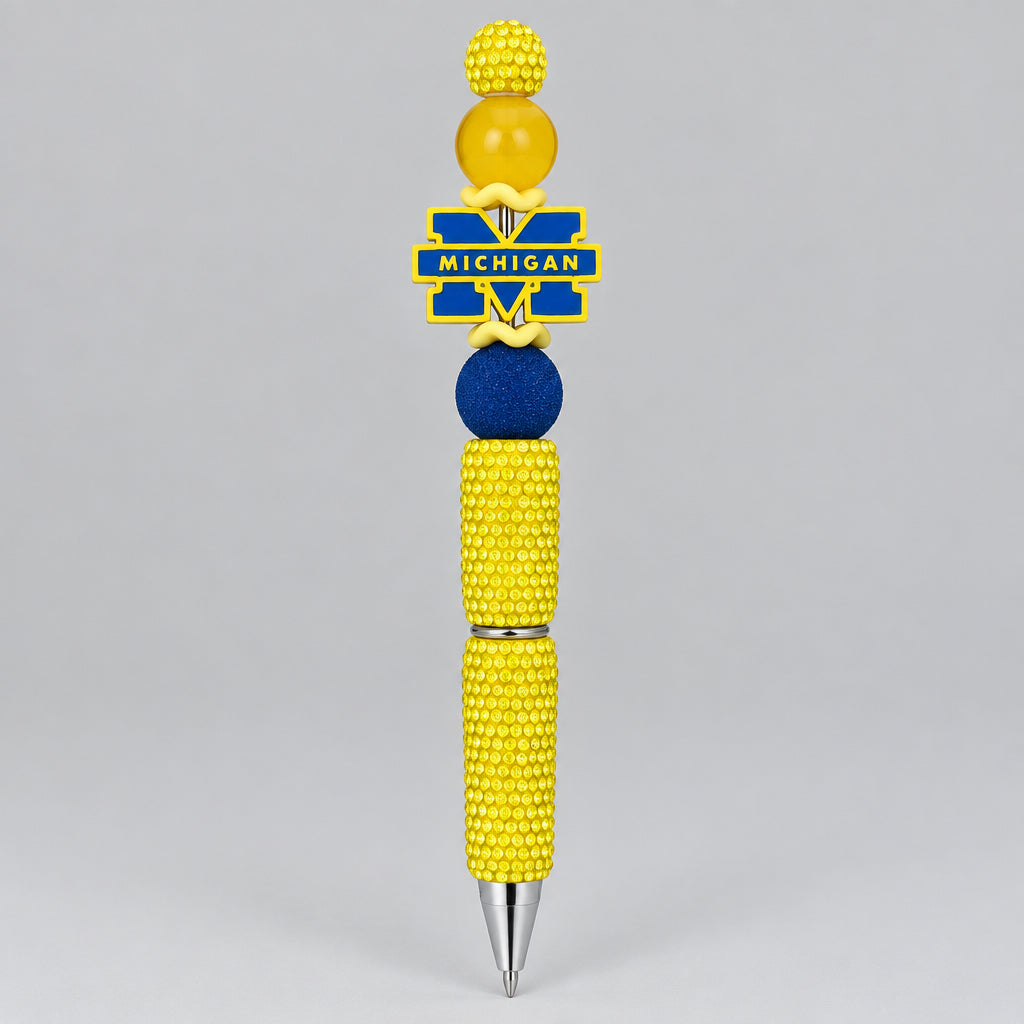College Football Custom Pen with rhinestones