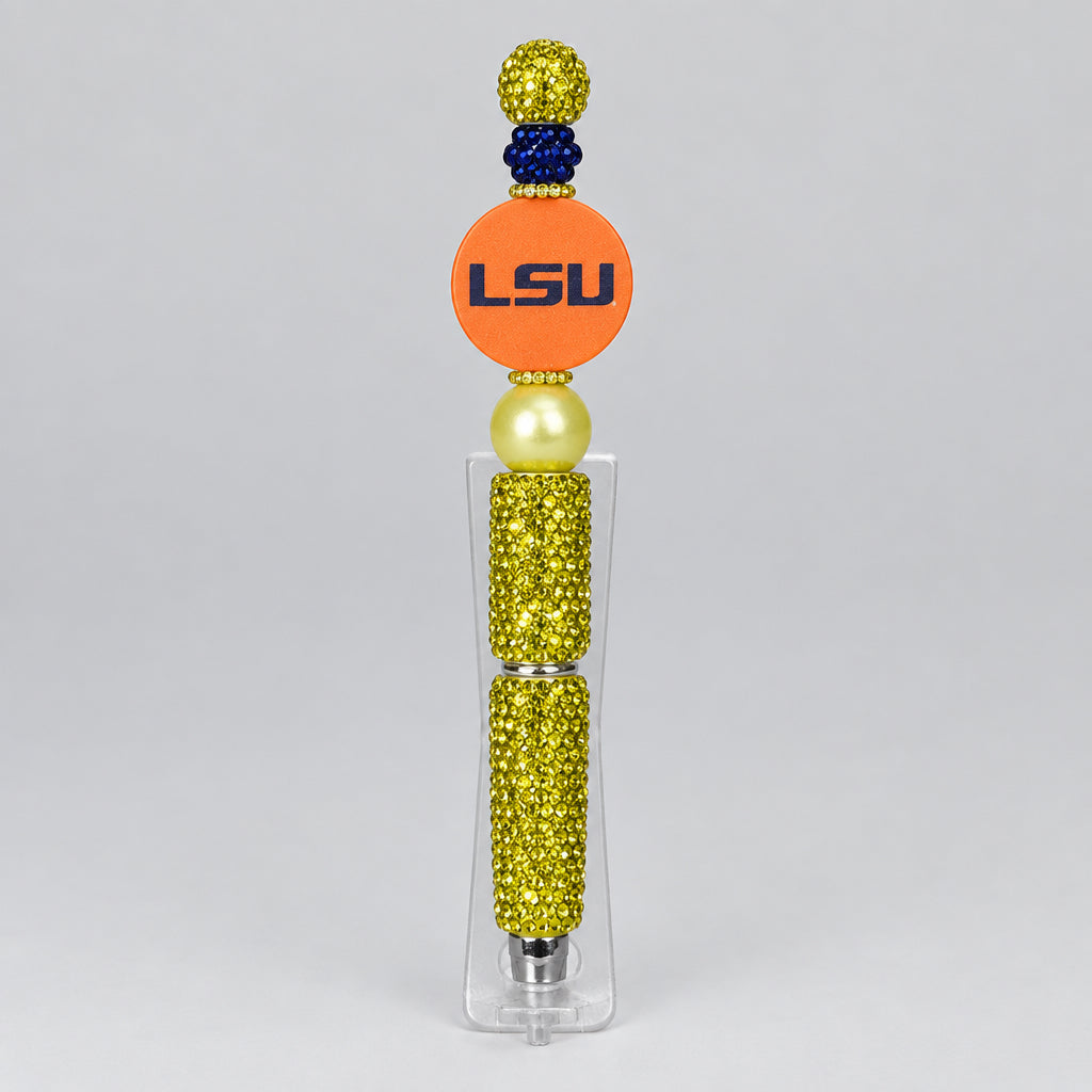 College Football Custom Pen with rhinestones