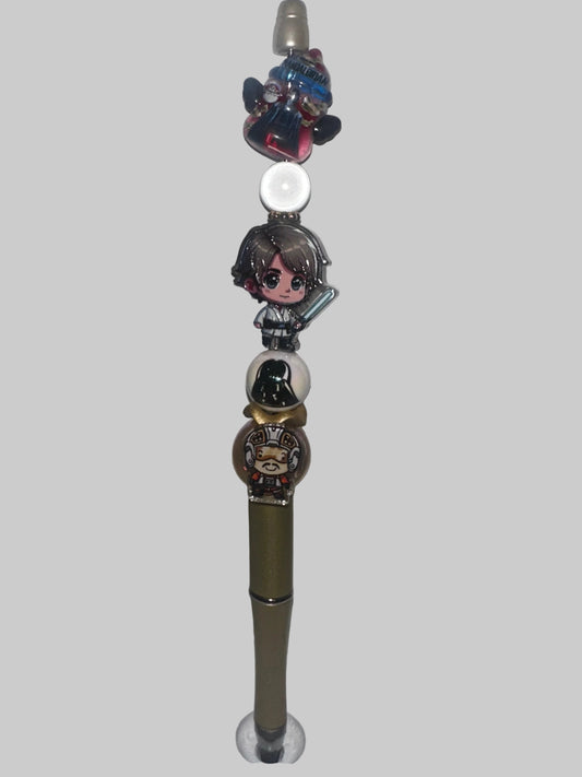 Star Wars Mandalorian Themed Pens & Matching Wristlet Sets
