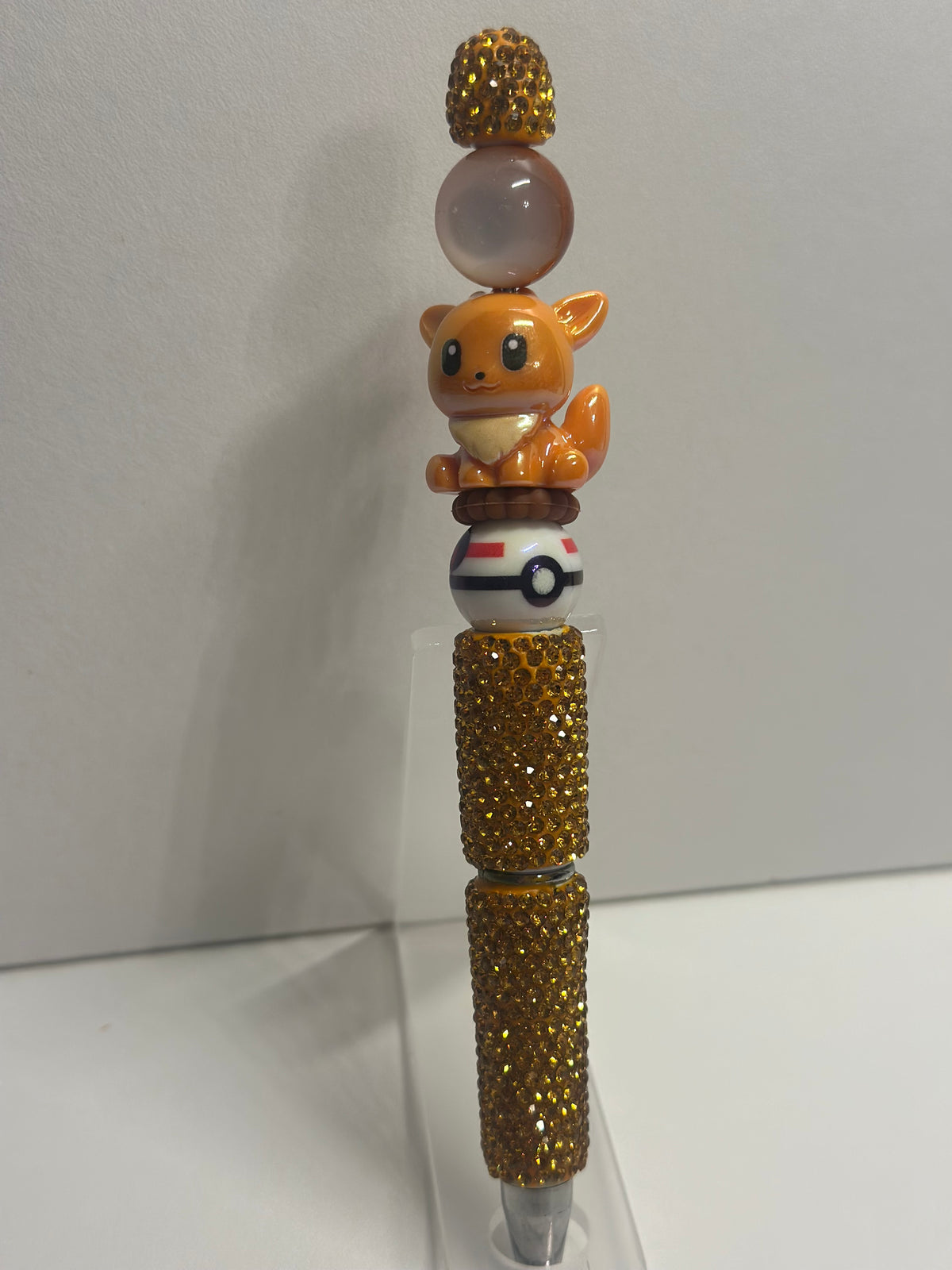 Pokémon Rhinestone Beaded Pen with 3D Focal