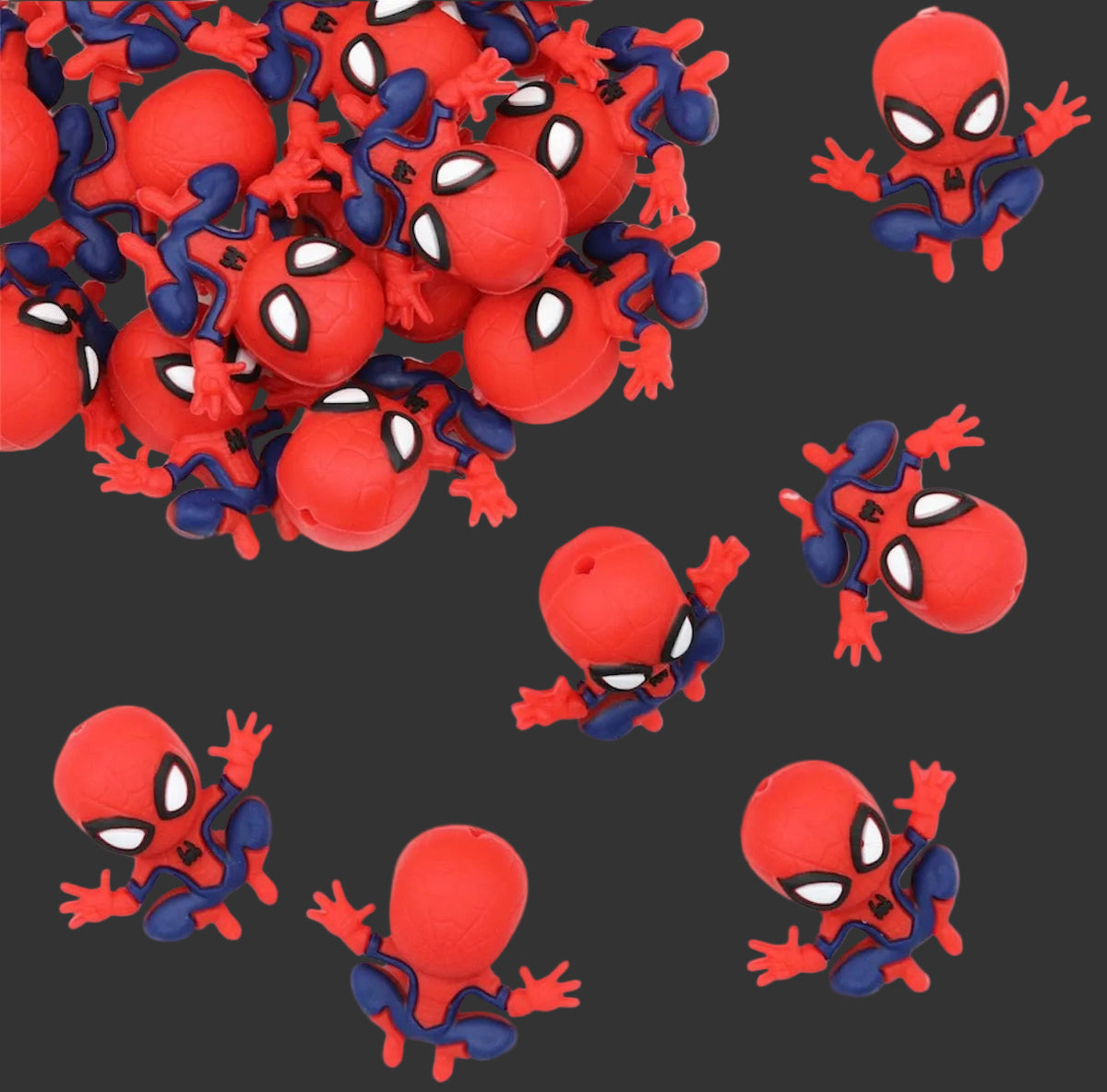 Spiderman Silicone Beads
