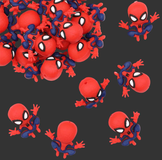 Spiderman Silicone Beads
