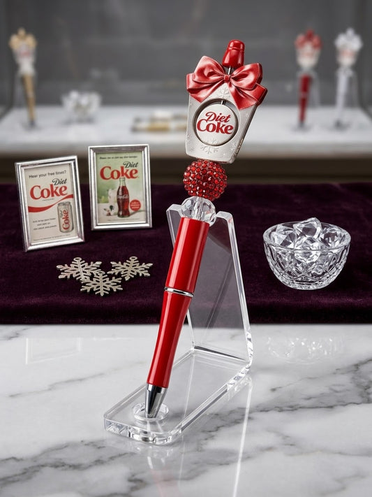Diet Coke Custom Pen with spinner focal