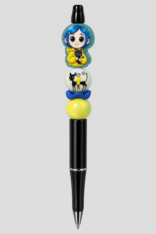 Coraline themed Pens