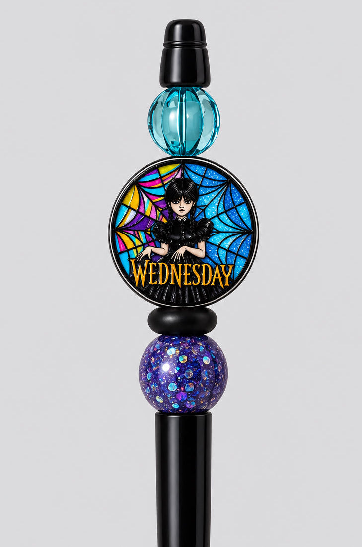 Wednesday Adams Themed Pens