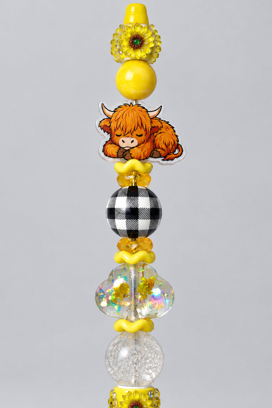 Fall Country themed pens with adorable highland cow
