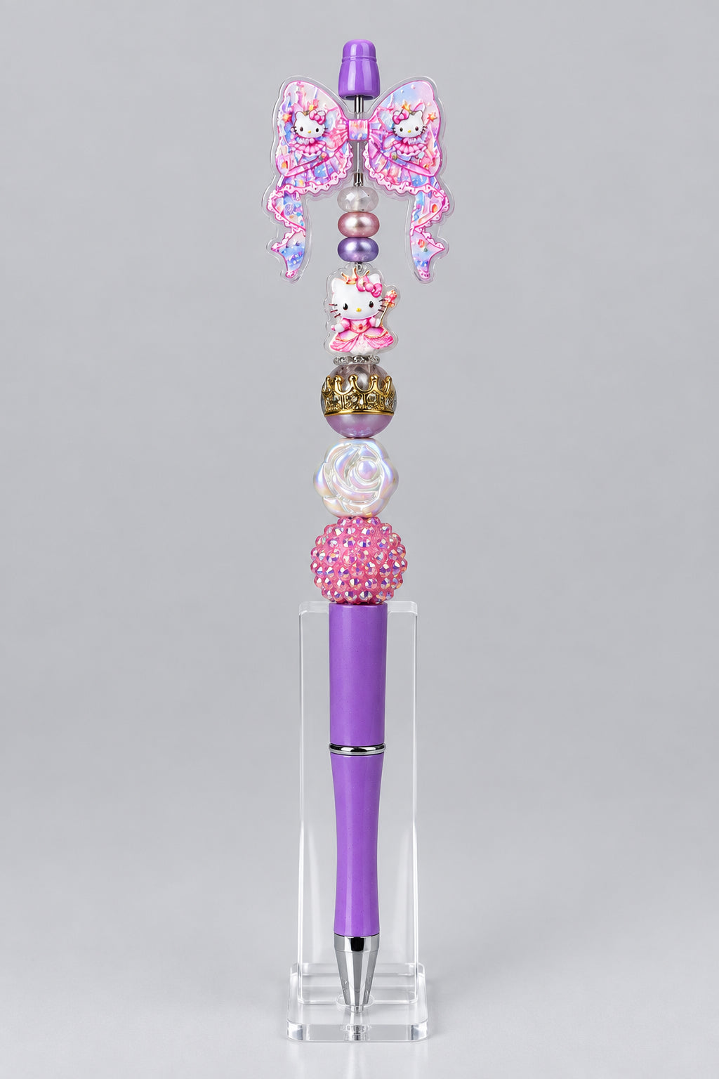Hello Kitty Custom Pen with Shaker Bow