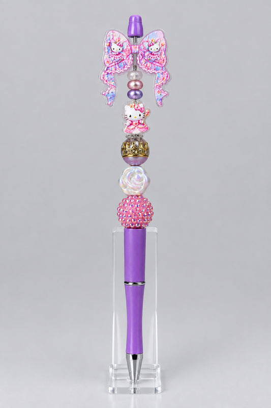 Hello Kitty Custom Pen with Shaker Bow