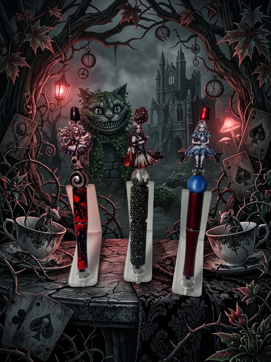 Gothic Alice themed Pens