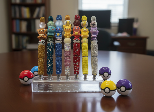 Pokémon Rhinestone Beaded Pen with 3D Focal
